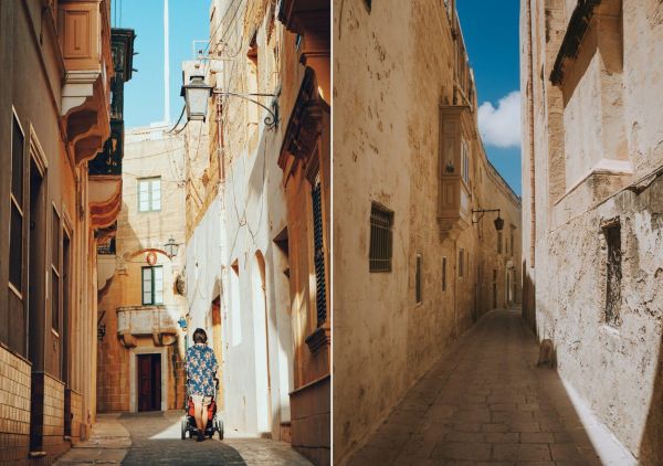 De kleine straatjes van valletta